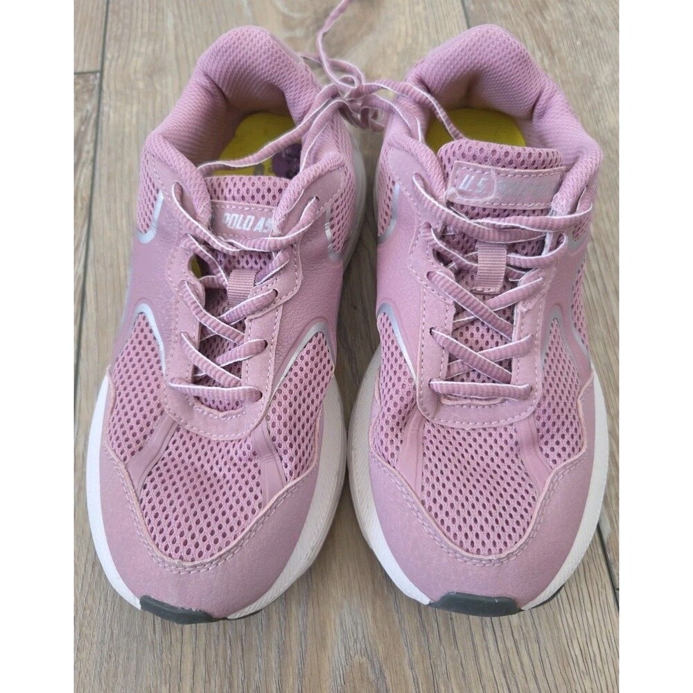 US Polo Assn Sneakers Womens 6.5 Pink Mesh Ultra Comfort Shoes Breathable